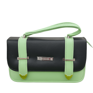 Zopaba Black & Mint Green Women’s Handbag | Stylish Two-Tone Shoulder Bag