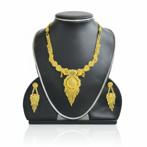 Elegant Radiance Gold Necklace Set – Grace in Every Detail
