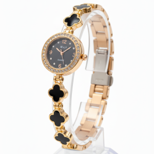 Luxury Black & Gold Women’s Bracelet Watch