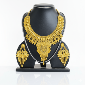 Royal Heritage Gold Necklace Set – The Beauty of Tradition & Elegance Combined